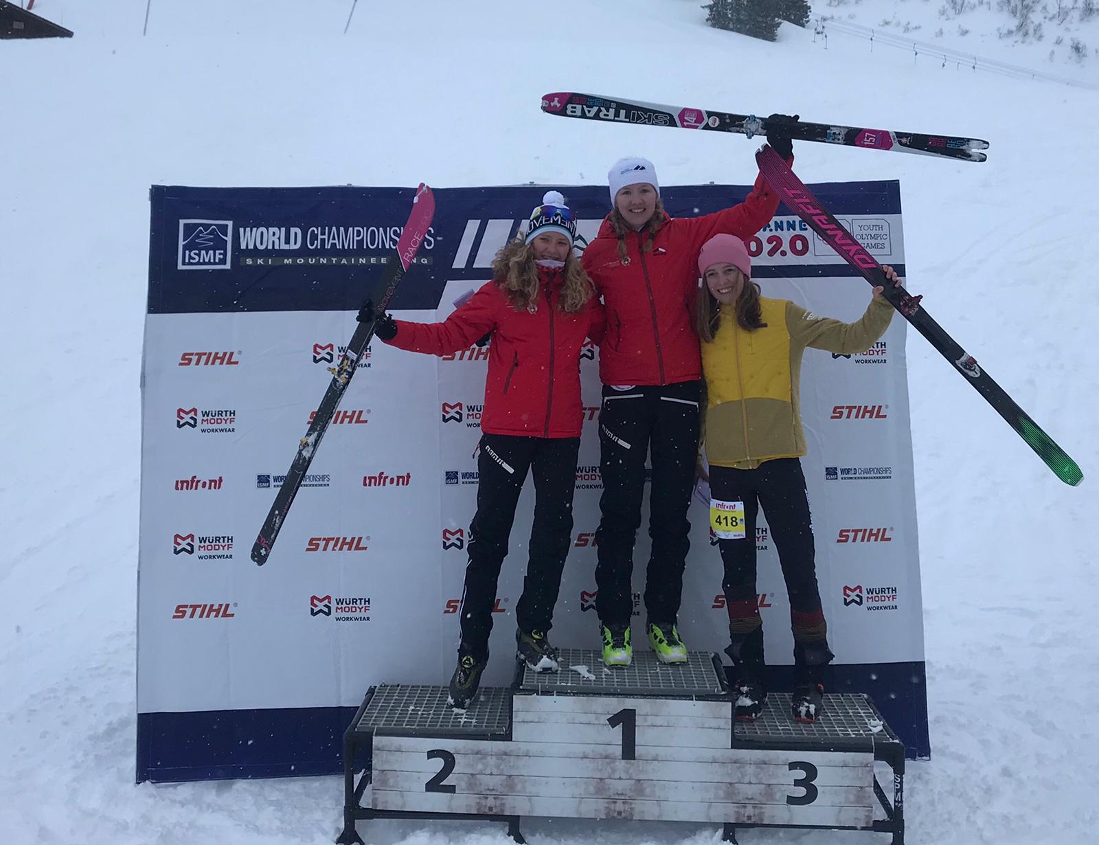 Ski alpinisme: Le total de médailles suisses passe à 23 aux Mondiaux de Villars